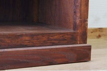 アンティーク家具　極上!古いナラ材の上開きガラスケース