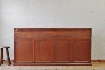 アンティーク家具　極上!古いナラ材の上開きガラスケース