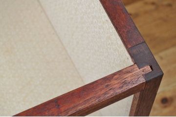 アンティーク家具　古い資料館の展示用ガラスケース(ショーケース)小2