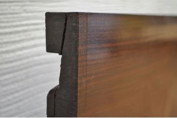 アンティーク家具　珍品希少!古い黒檀一枚板