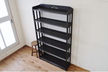 ★美品!古い木のシックな本棚