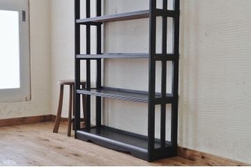 ★美品!古い木のシックな本棚