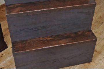アンティーク家具　珍品希少!変わり型の小振りな京都階段箪笥