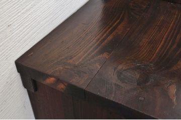 アンティーク家具　珍品希少!変わり型の小振りな京都階段箪笥
