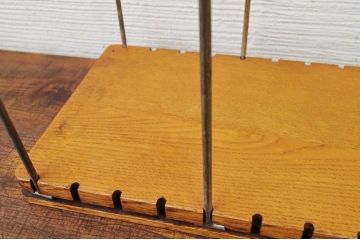 アンティーク雑貨　古いナラ材本立て
