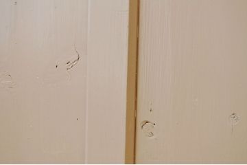 古いペイントのガラスドアノブのモールガラスドア(扉)8
