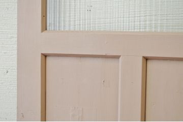 古いペイントのガラスドアノブのモールガラスドア(扉)8