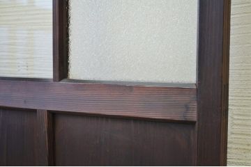 ★古い木のダイヤガラス扉(ドア)
