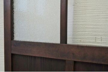 ★古い木のダイヤガラス扉(ドア)