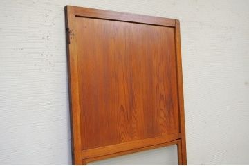 古い木の銀モールガラスドア(扉)