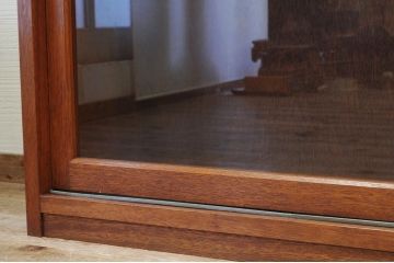 アンティーク家具　古い木のシンプルな収納棚(飾り棚、ガラスケース)2　4台有