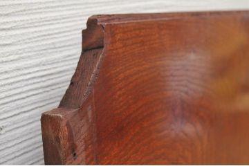アンティーク雑貨　○古い欅材漆塗り玉杢一枚板