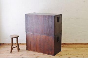 アンティーク家具　☆極上!古い欅材の小振りな佐渡箪笥(小木)