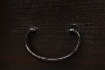 アンティーク家具　味のある縦格子時代箪笥サイドボード(水屋箪笥)