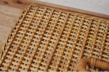 アンティーク雑貨　古いバスケット大(傷み有)