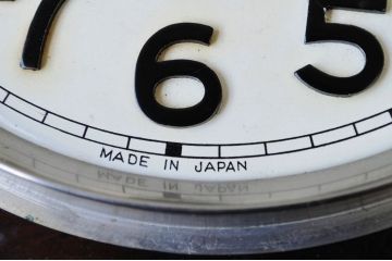 アンティーク雑貨　面取りガラスの素敵でレトロな掛け時計(ボンボン時計)