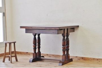 アンティーク家具　1950〜60年頃　イギリス製ドローリーフテーブル