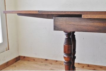 アンティーク家具　1950〜60年頃　イギリス製ドローリーフテーブル