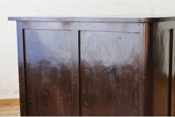 アンティーク家具　希少!古い商家のL型カウンターテーブル
