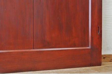 美品!重厚な金具の漆のキレイな蔵戸(玄関戸)