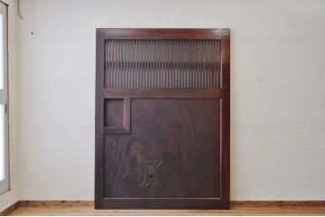 素敵な雰囲気!味わい深い総欅格子蔵戸(玄関戸)