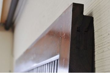 素敵な雰囲気!味わい深い総欅格子蔵戸(玄関戸)