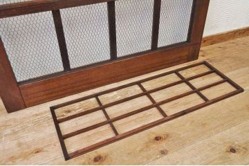 珍品!!裏障子付きの大きな格子戸(蔵戸、玄関戸)