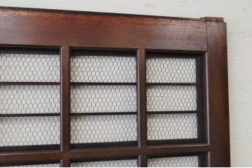 珍品!!裏障子付きの大きな格子戸(蔵戸、玄関戸)