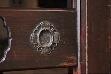 アンティーク家具　極上!古い木の六尺水屋箪笥サイドボード