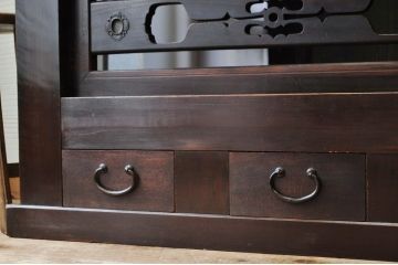アンティーク家具　極上!古い木の六尺水屋箪笥サイドボード