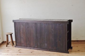アンティーク家具　極上!古い木の六尺水屋箪笥サイドボード