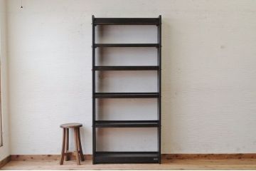 ★美品!古い木のシックな縦型本棚