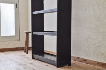 ★美品!古い木のシックな縦型本棚