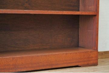 アンティーク家具　★古い木の大きな横長飾り棚