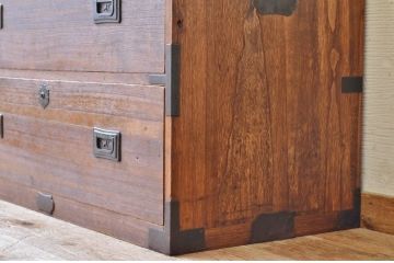 アンティーク家具　アンティーク　モダンデザインの時代箪笥ローボード2