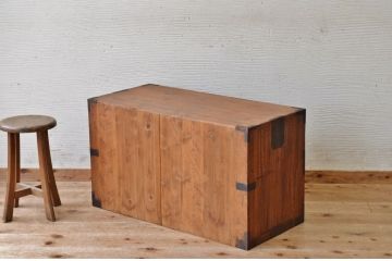 アンティーク家具　アンティーク　モダンデザインの時代箪笥ローボード2