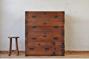 アンティーク家具　アンティーク　モダンデザインの時代箪笥ローボード2