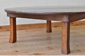 レトロ家具　レトロなアンティーク　丸型ちゃぶ台1