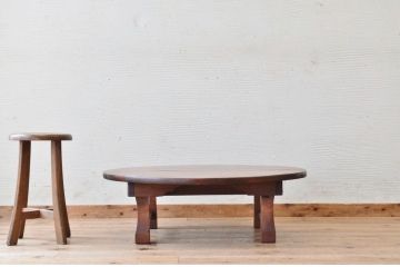 レトロ家具　レトロなアンティーク　丸型ちゃぶ台4
