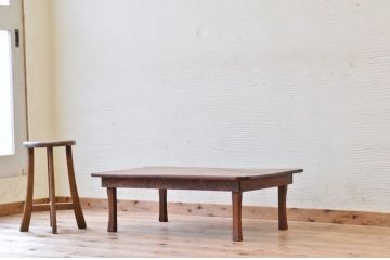 レトロ家具　レトロなアンティーク　角型ちゃぶ台3