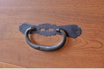 アンティーク家具　古民具　前面欅五丁引き二本松箪笥