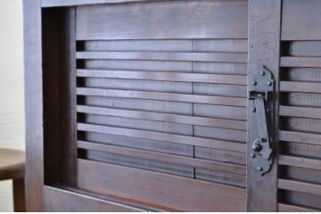 極上美品!シックな二段重ね時代箪笥帳場箪笥