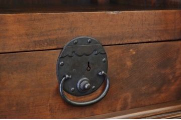 極上美品!シックな二段重ね時代箪笥帳場箪笥