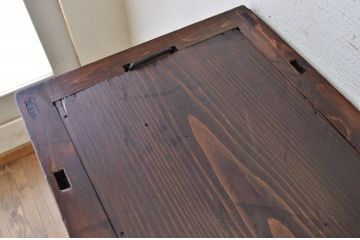 極上美品!シックな二段重ね時代箪笥帳場箪笥