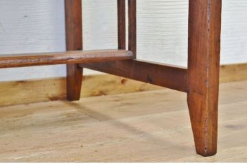アンティーク家具　古い木味の引き出し付きアンティーク平机(テーブル)