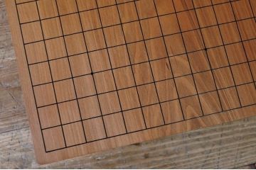 アンティーク雑貨　○古い脚付碁盤4寸6分