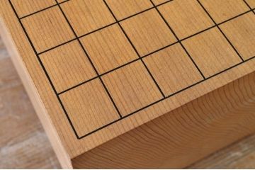 アンティーク雑貨　○古い将棋盤五寸九分