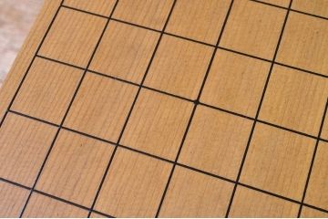 アンティーク雑貨　○古い将棋盤五寸九分