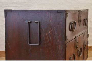 アンティーク家具　前面欅!アンティーク時代箪笥ローボード2