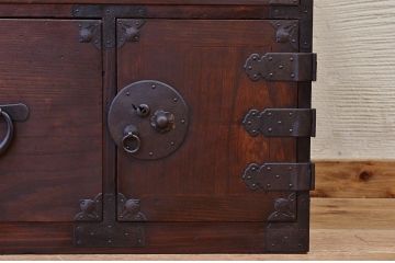 アンティーク家具　前面欅!アンティーク時代箪笥ローボード2